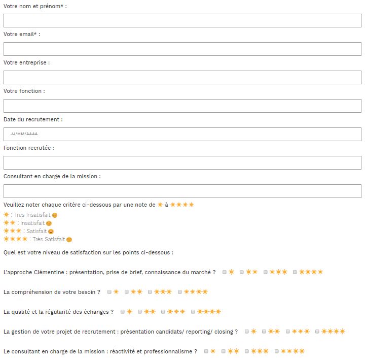 Exemple De Questionnaire De Satisfaction Sur Laccueil ...